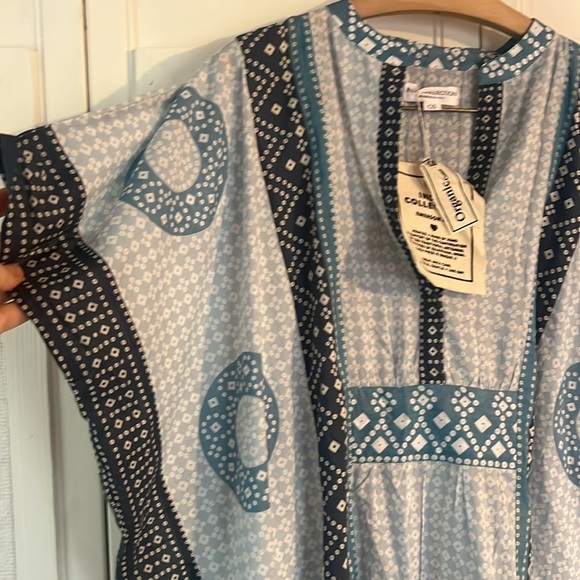 INDIA COLLECTION BY EMERSON FRY
Cerulean Emerson Short Caftan NET O/S - Picture 7 of 8